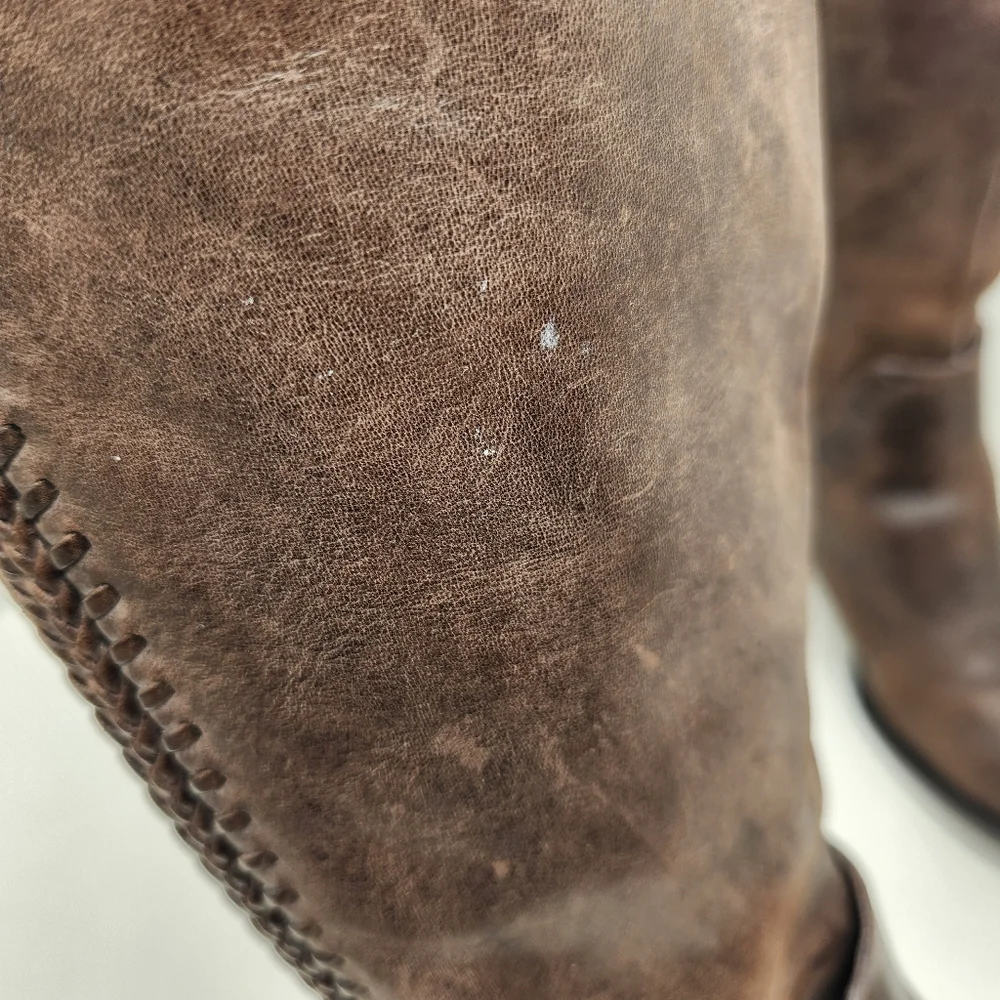 Vince Camuto Over The Knee Boots 6.5 Brown Leather Bendra Tall Comfort Casual